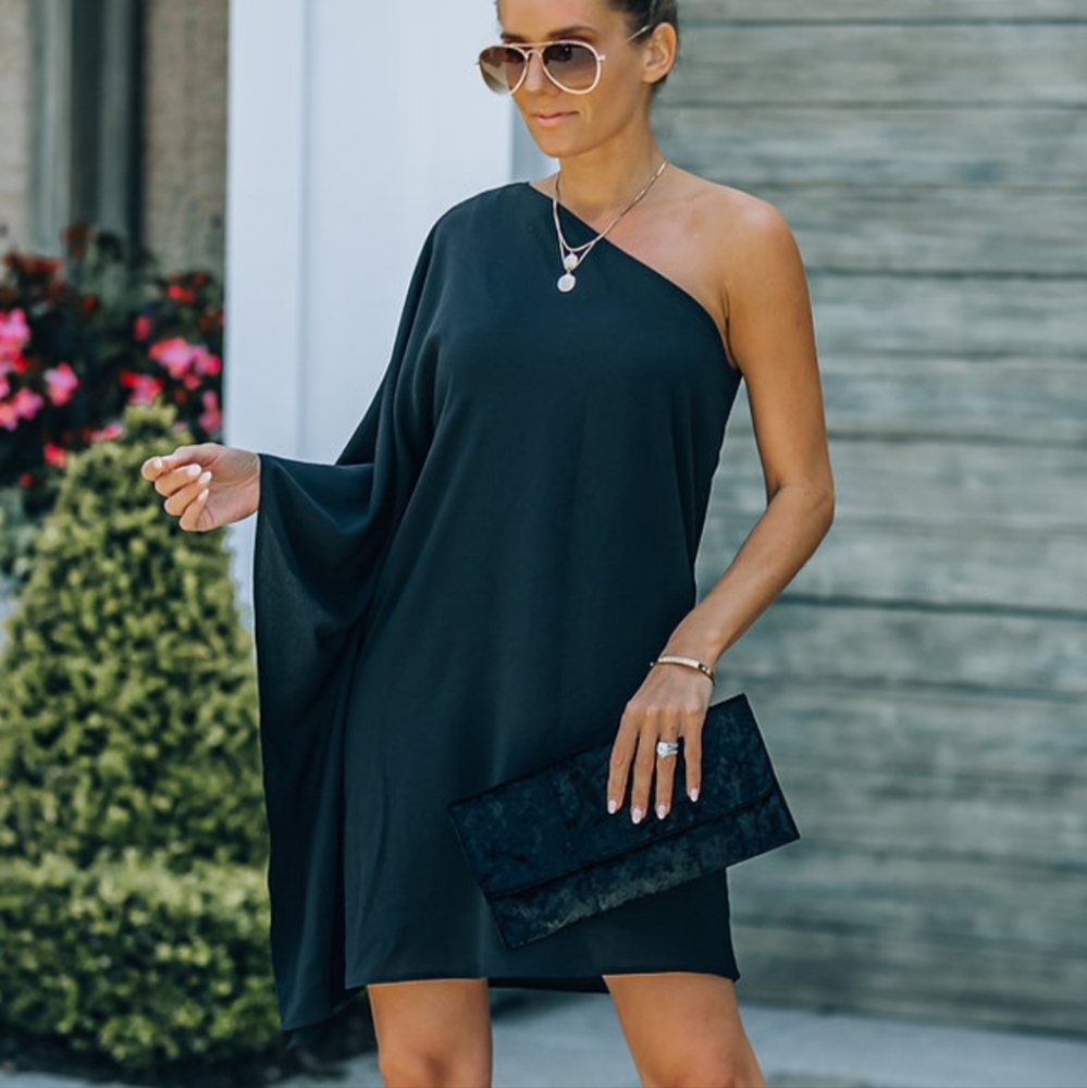 One Shoulder Statement Dress